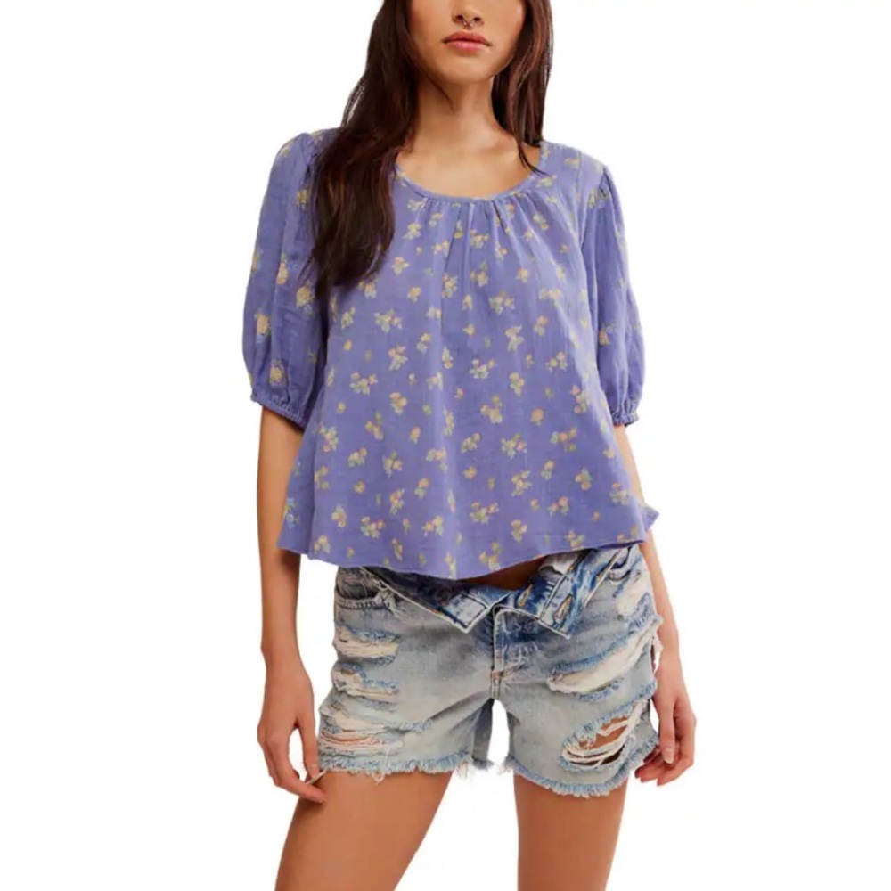 Free People Chloe Printed Top